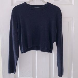 Cropped Long Sleeve Top